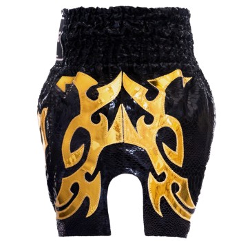 TKB TopKing Special Black Muay Thai Boxing Shorts Free Shipping