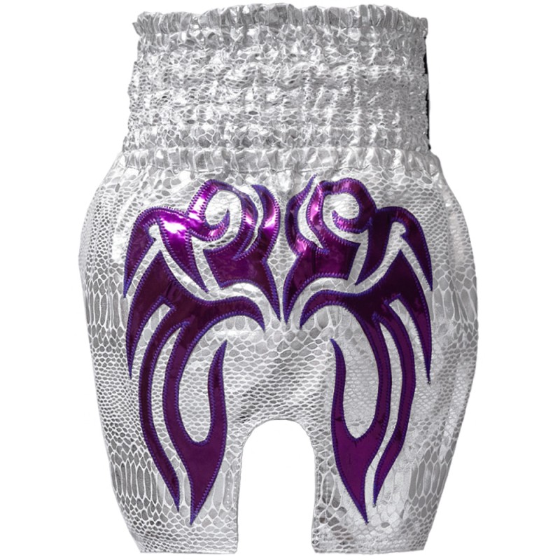 TKB TopKing Special White Muay Thai Boxing Shorts Free Shipping