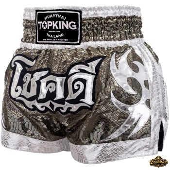 TKB TopKing Special Green Muay Thai Boxing Shorts Free Shipping