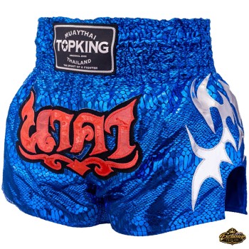 TKB TopKing Special Blue Muay Thai Boxing Shorts Free Shipping