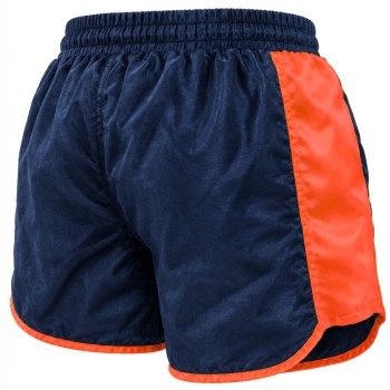 TKB TopKing TKRMS-007 Muay Thai Boxing Shorts Retro Blue-Orange Free Shipping