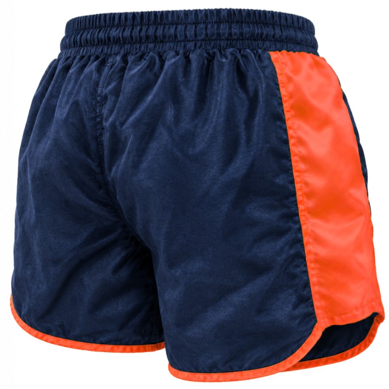 TKB TopKing TKRMS-007 Muay Thai Boxing Shorts Retro Blue-Orange Free Shipping