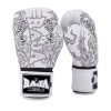 Raja Boxing Muay Thai Gloves "Yant" White