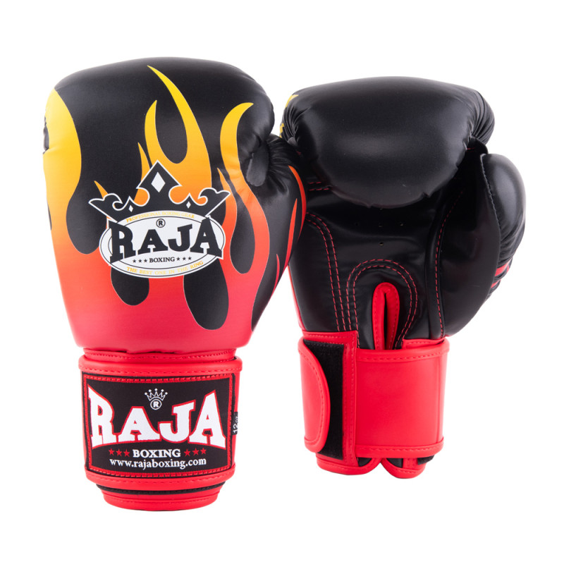 Raja Boxing Muay Thai Gloves "Spitfier" Black