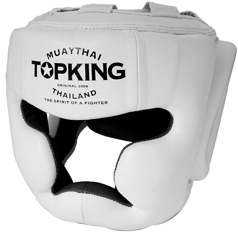 TKB TopKing TKHGEC-LV "Extra Coverage" Boxing Headgear White