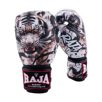 Raja Boxing Muay Thai "Tiger" White-Black