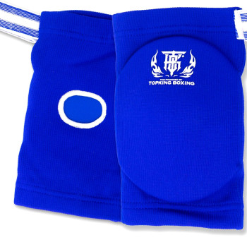 TopKing Elbow Guards Blue Muay Thai Boxing Free Shipping 