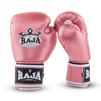 Raja Boxing Muay Thai Gloves "Metallic 2 " Pink