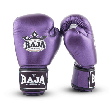 Raja Boxing Muay Thai Gloves "Metallic 2 " Purple