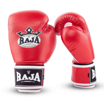 Raja Boxing Muay Thai Gloves "Metallic 2 " Red
