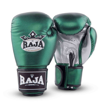 Raja Boxing Muay Thai Gloves "Metallic 2 " Green