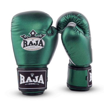 Raja Boxing Muay Thai Gloves "Metallic 2 " Green