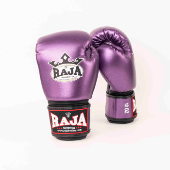 Raja Boxing Muay Thai Gloves "Metallic" Purple