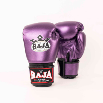Raja Boxing Muay Thai Gloves "Metallic" Purple
