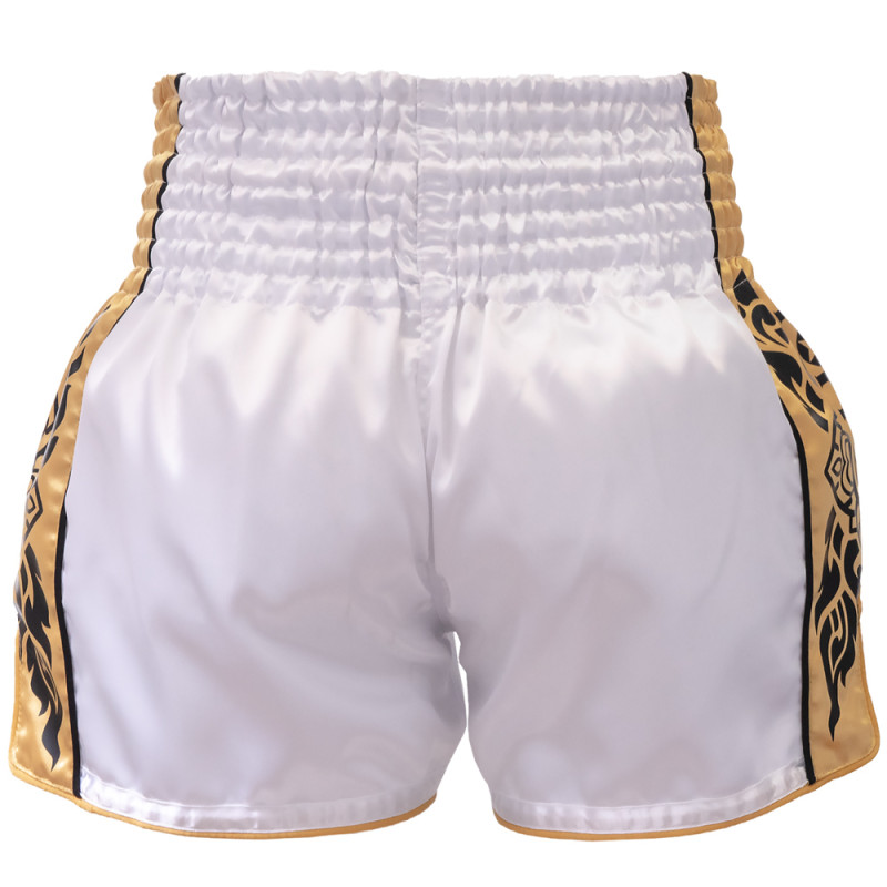 TKB TopKing TKTBS-276 White Muay Thai Boxing Shorts Free Shipping