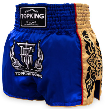 TKB TopKing TKTBS-276 Blue Muay Thai Boxing Shorts Free Shipping