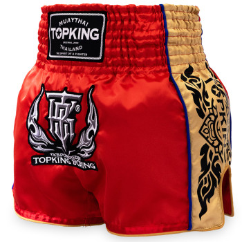 TKB TopKing TKTBS-276 Red Muay Thai Boxing Shorts Free Shipping