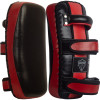 Muayway Curved Thai Pads Genuine Leather Black-Red