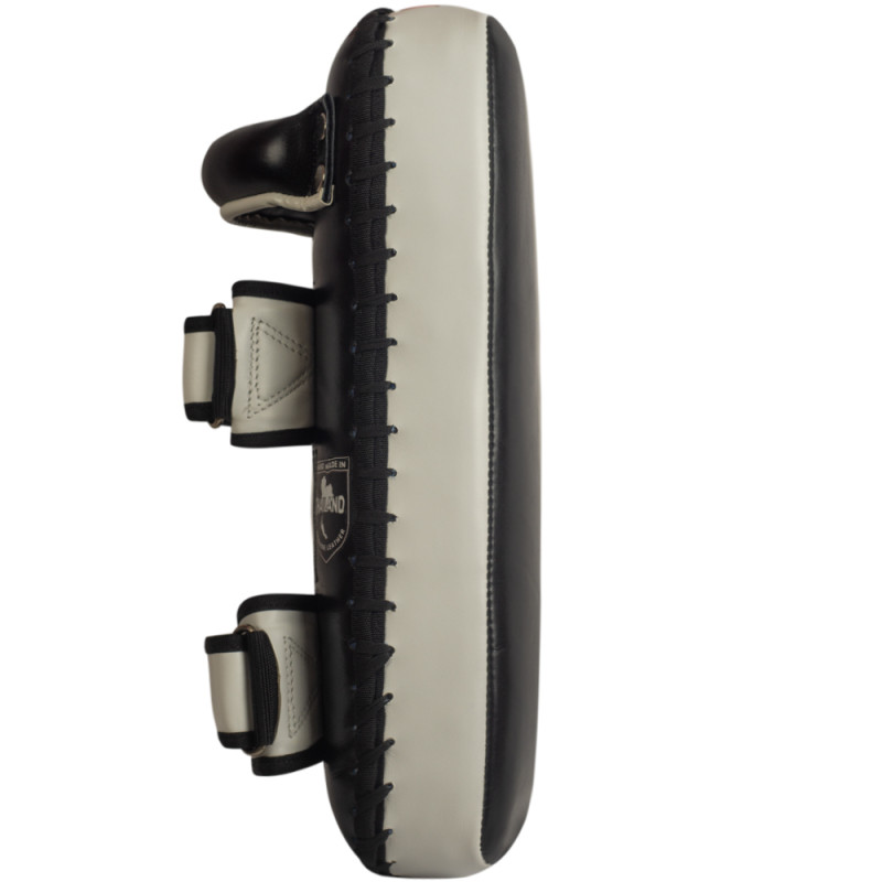 Muayway Straight Thai Pads Genuine Leather Black-White