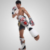 TUFF «Tiger» Shin Guard Muay Thai Boxing White