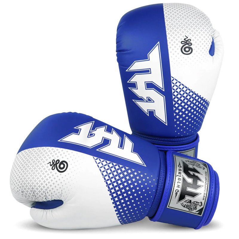 TUFF Boxing Gloves Blue-White