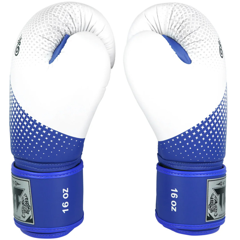 TUFF Boxing Gloves Blue-White