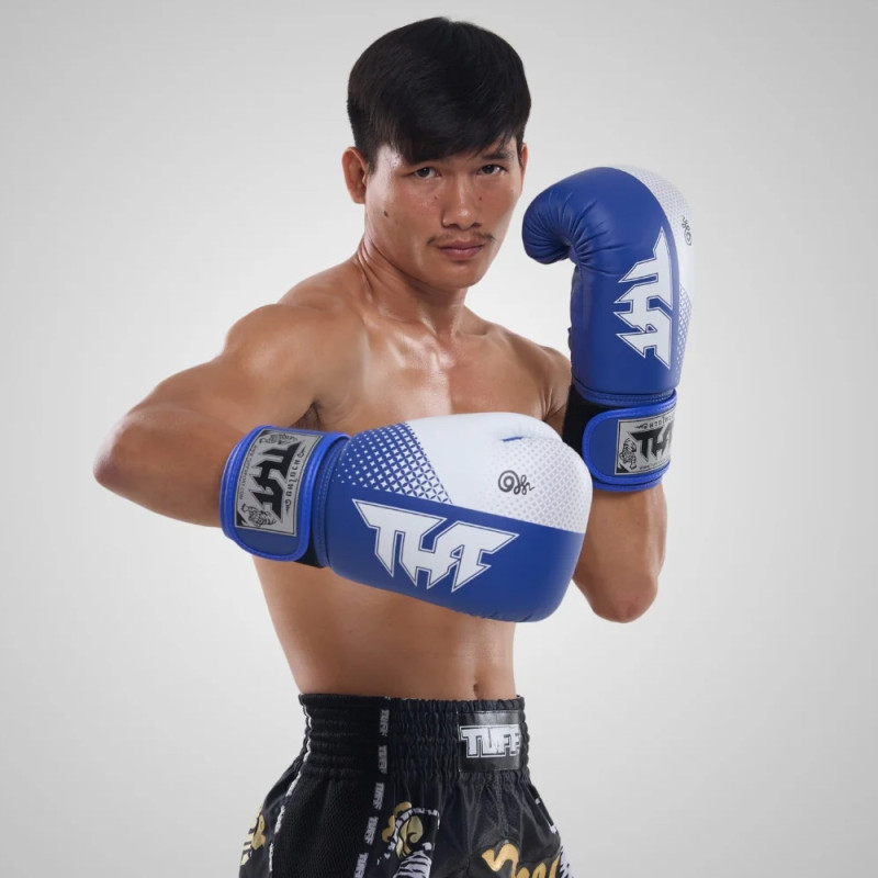 TUFF Boxing Gloves Blue-White