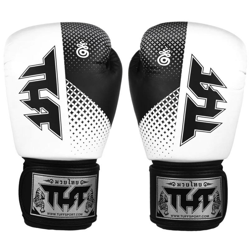 TUFF Boxing Gloves White-Black