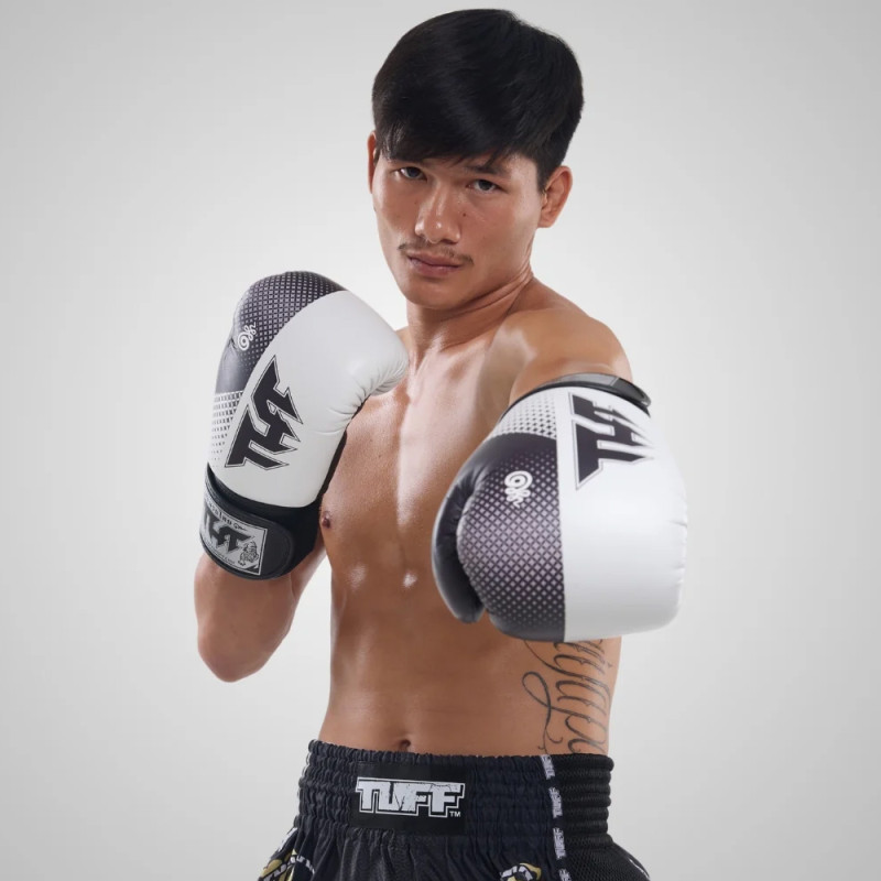 TUFF Boxing Gloves White-Black