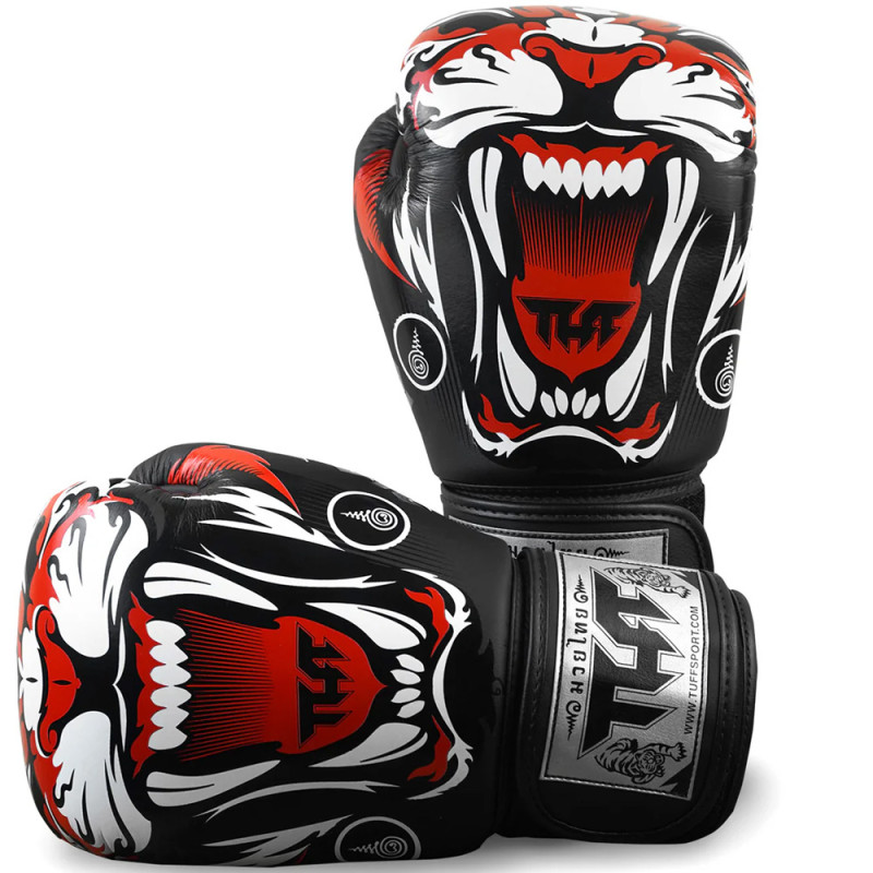 TUFF «Tiger» Boxing Gloves Black 