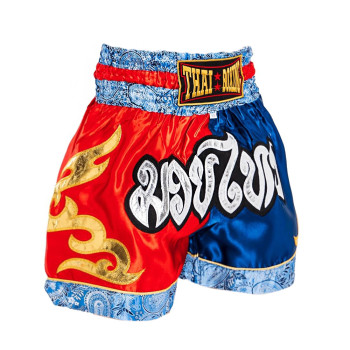 Thaiboxing Muay Thai Shorts Red-Blue Free Shipping