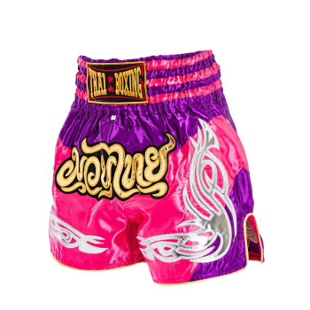 Thaiboxing Muay Thai Shorts Pink-Purple Free Shipping