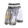 Thaiboxing Muay Thai Shorts White-Gray Free Shipping
