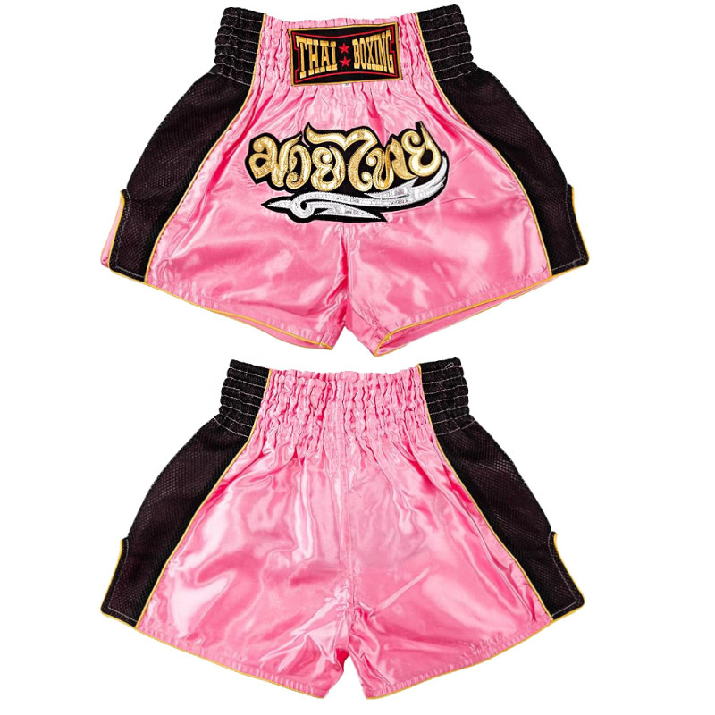Thaiboxing Muay Thai Shorts «Retro» Pink Free Shipping