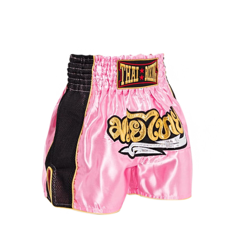 Thaiboxing Muay Thai Shorts «Retro» Pink Free Shipping
