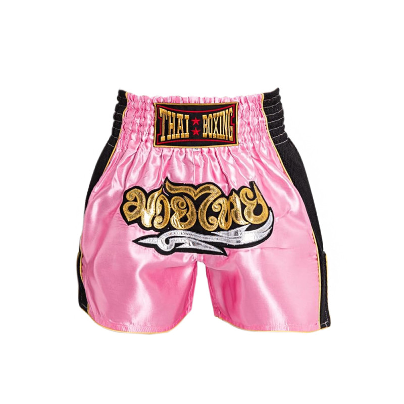 Thaiboxing Muay Thai Shorts «Retro» Pink Free Shipping