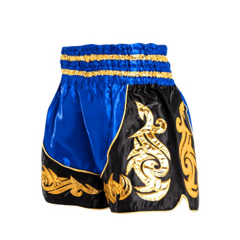 Thaiboxing Muay Thai Shorts Blue-Black Free Shipping