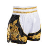Thaiboxing Muay Thai Shorts White-Black Free Shipping