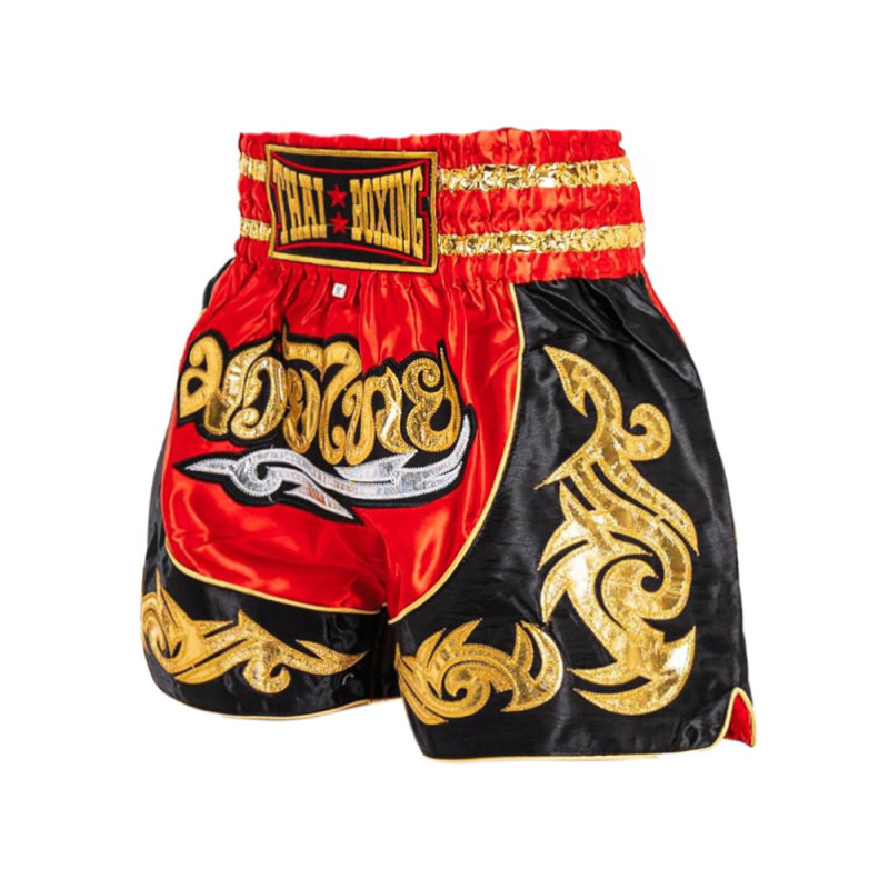 Thaiboxing Muay Thai Shorts Red-Black Free Shipping