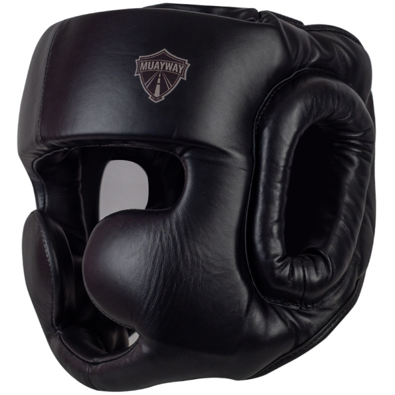 Muayway «Classic» Head Guard Muay Thai Boxing Black