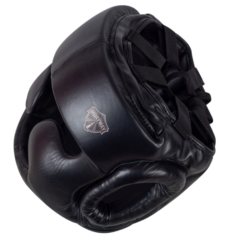 Muayway «Classic» Head Guard Muay Thai Boxing Black