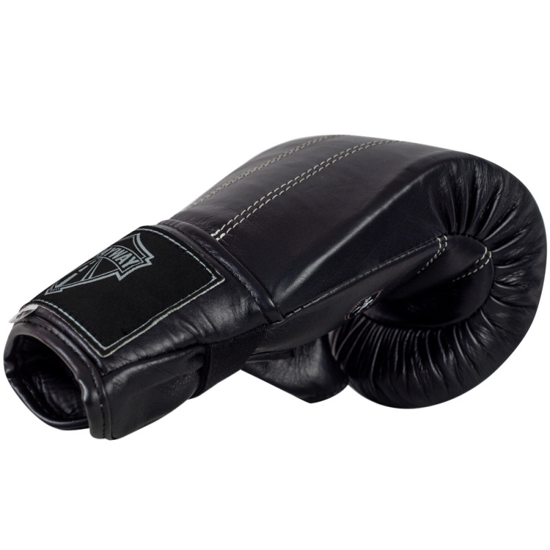 Muayway Bag Gloves Elastic Cuff Muay Thai Boxing Black