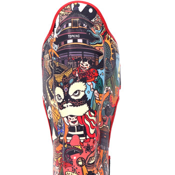 TKB TopKing TKSGCT-CN Shin Guards Muay Thai Boxing "Chinese Culture"