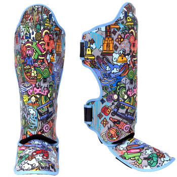 TKB TopKing TKSGCT-TH Shin Guards Muay Thai "Thai Culture"