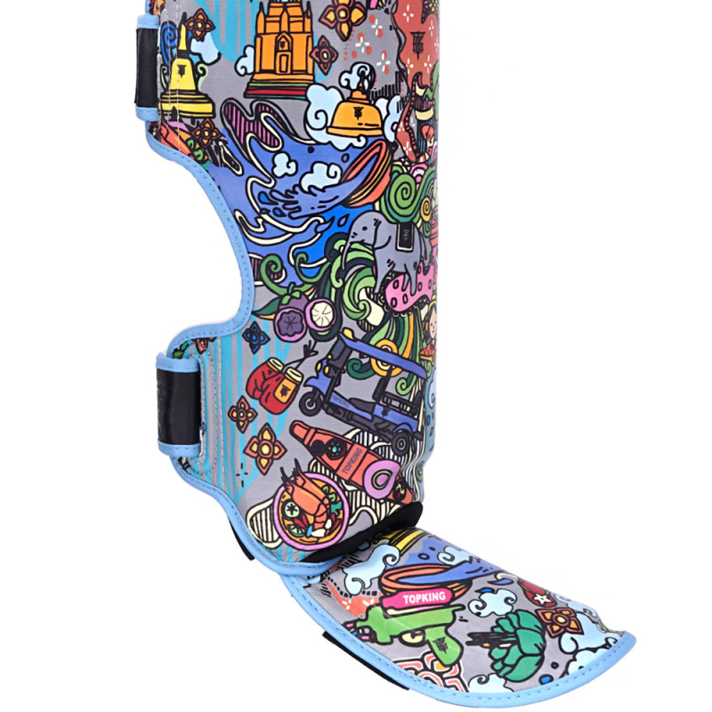 TKB TopKing TKSGCT-TH Shin Guards Muay Thai "Thai Culture"