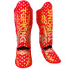TKB TopKing TKSGKN-02 Shin Guards Muay Thai Boxing "Kanok2" Red