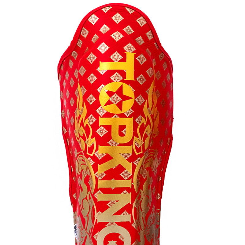 TKB TopKing TKSGKN-02 Shin Guards Muay Thai Boxing "Kanok2" Red