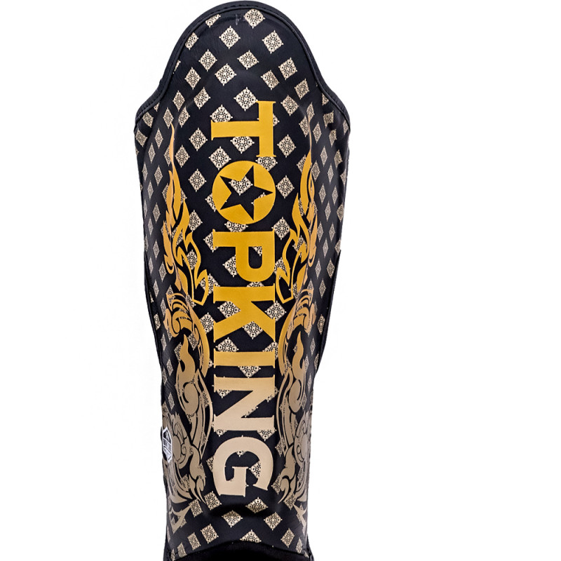 TKB TopKing TKSGKN-02 Shin Guards Muay Thai Boxing "Kanok2" Black