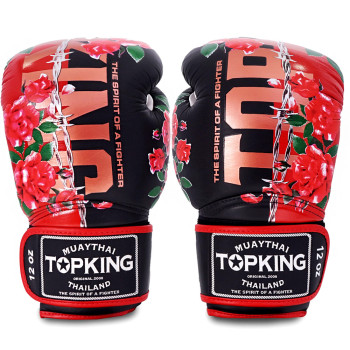 TKB TopKing Boxing Gloves "Rose" Black