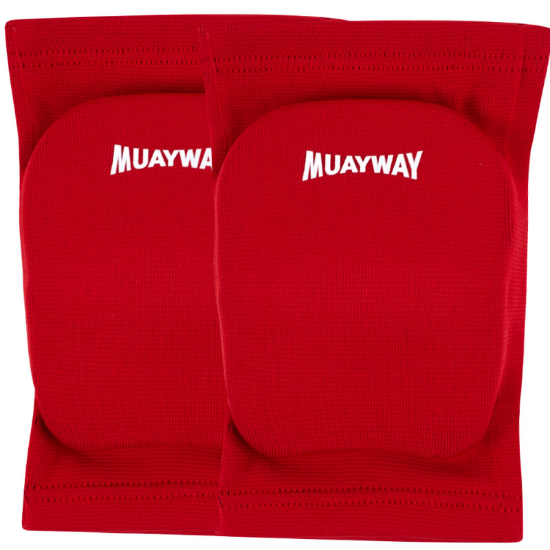 Muayway Knee Pads Guards Muay Thai Boxing Red